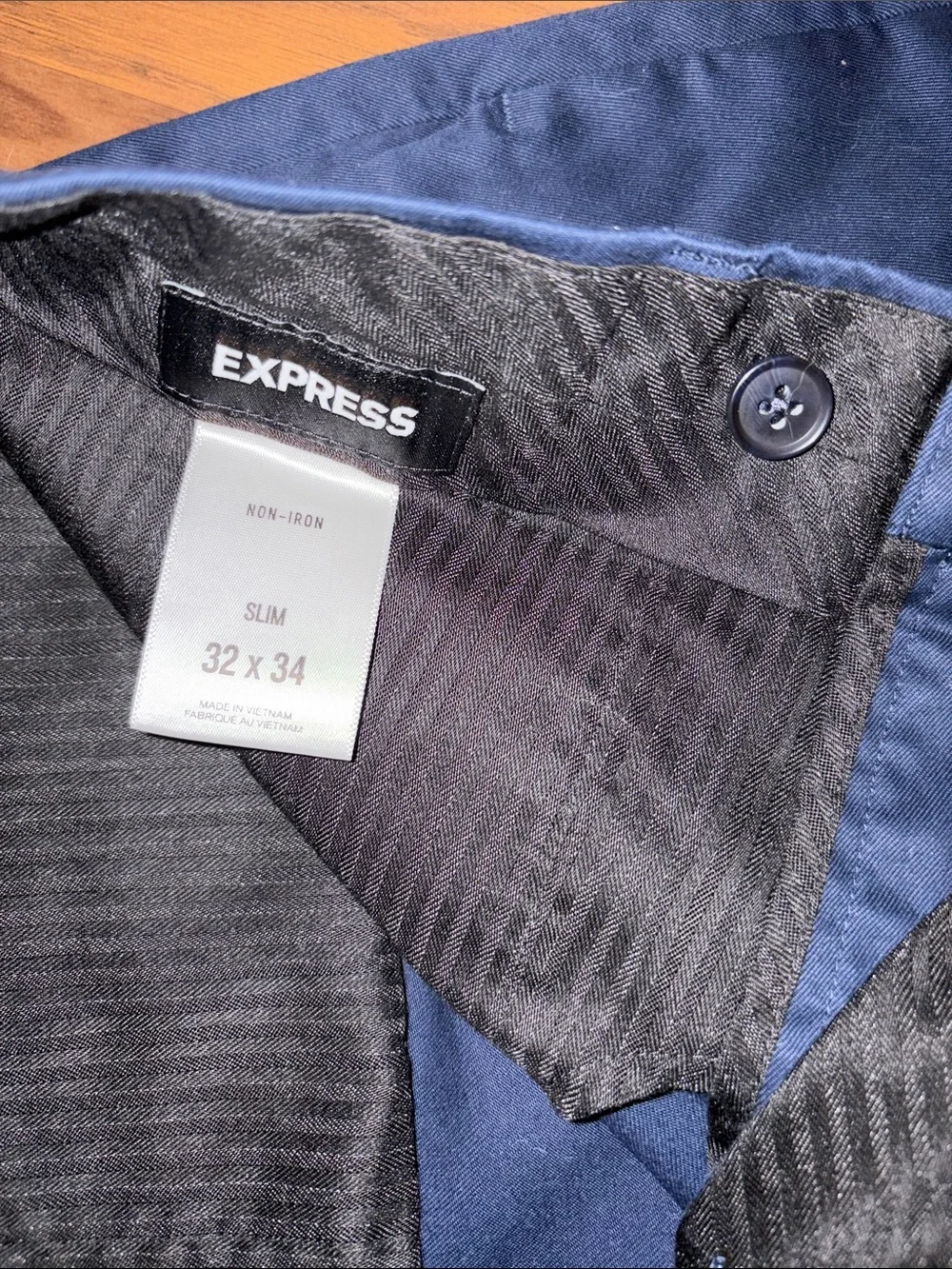 Express Men's Navy Chinos